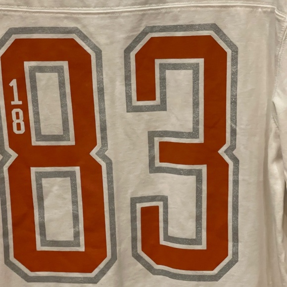 UT Texas Longhorns Jersey Pink/5th & Ocean Collab Top Shirt XS Collegiate 1883 - Picture 9 of 10